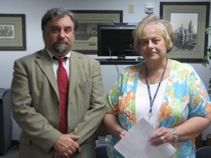Marathon County Corporation Counsel Scott Corbett (L) and Marathon County Clerk Nan Kottke (R) during press conference announcing Kottke will issue same sex marriage licenses starting 6/12/14. Marathon County Corporation Counsel Scott Corbett (L) and Marathon County Clerk Nan Kottke (R) during press conference announcing Kottke will issue same sex marriage licenses starting 6/12/14.
