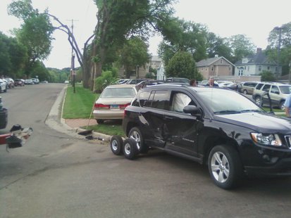 A two vehicle crash in south Fargo injured one person A two vehicle crash in south Fargo injured one person