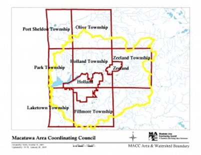 Map of Macatawa Watershed Map of Macatawa Watershed