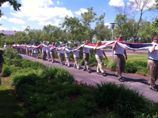 Acuity Veterans carry in the flag Acuity Veterans carry in the flag