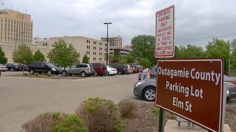 Outagamie County-owned lot planned to be used for future Appleton convention center. (Photo from: FOX 11). Outagamie County-owned lot planned to be used for future Appleton convention center. (Photo from: FOX 11).