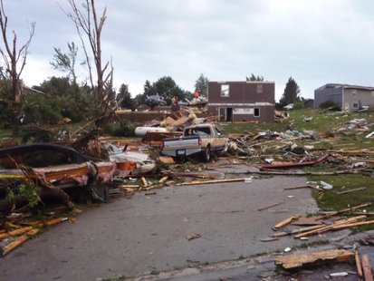 Tornado damage in Wessington Springs, South Dakota on 6/18/14 - Photo courtesy of South Dakota Highway Patrol Facebook Tornado damage in Wessington Springs, South Dakota on 6/18/14 - Photo courtesy of South Dakota Highway Patrol Facebook
