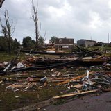 Tornado damage in Wessington Springs, SD 6/18/14 - Photo courtesy South Dakota Highway Patrol Facebook Tornado damage in Wessington Springs, SD 6/18/14 - Photo courtesy South Dakota Highway Patrol Facebook