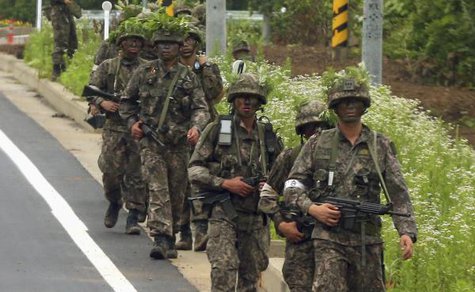 South Korean soldiers South Korean soldiers