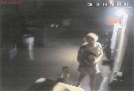 This surveillance image released June 18, 2014, by Menasha police shows the suspect in several recent thefts of fuse blocks for central air conditioning units. (Photo from: Menasha Police Department). This surveillance image released June 18, 2014, by Menasha police shows the suspect in several recent thefts of fuse blocks for central air conditioning units. (Photo from: Menasha Police Department).