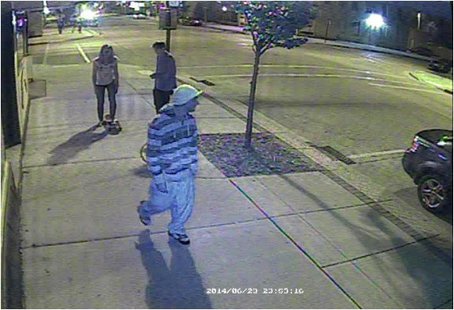 A video still of the suspect who is alleged to have burgled Johnny's Bike Shop in Sheboygan. A video still of the suspect who is alleged to have burgled Johnny's Bike Shop in Sheboygan.