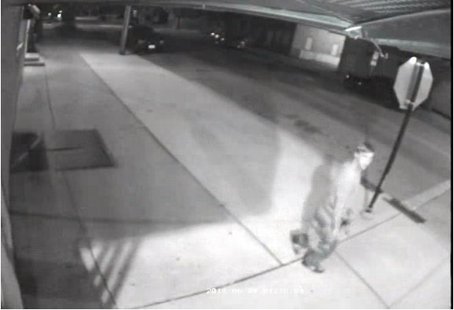 A video still of the suspect who is accused of entering Johnny's Bike Stop and stealing a bike and bike rack. A video still of the suspect who is accused of entering Johnny's Bike Stop and stealing a bike and bike rack.