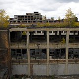 A view of part of the former Packard plant, taken from a rooftop of a neighboring part of the structure. (Photo courtesy of Csmcm by way of Wikimedia Commons.) A view of part of the former Packard plant, taken from a rooftop of a neighboring part of the structure. (Photo courtesy of Csmcm by way of Wikimedia Commons.)