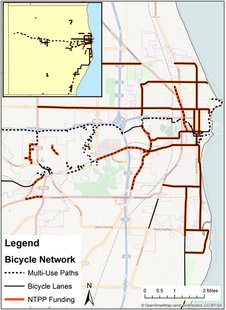 A map of all trails and bike lanes in place and planned in Sheboygan and Sheboygan County as of 2014. A map of all trails and bike lanes in place and planned in Sheboygan and Sheboygan County as of 2014.