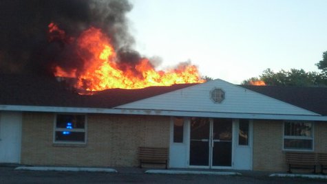Moorhead Baptist Church burns Moorhead Baptist Church burns