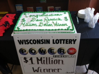 All who go to the Weeden Creek Q-Mart got a slice of cake for selling the million dollar ticket. All who go to the Weeden Creek Q-Mart got a slice of cake for selling the million dollar ticket.