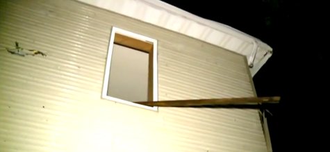 Dodgeville home damaged by strong storms on June 29, 2014. (Photo from: FOX 11/YouTube). Dodgeville home damaged by strong storms on June 29, 2014. (Photo from: FOX 11/YouTube).