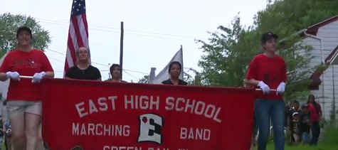 Green Bay East High School's marching band prepares for National Independence Day parade in Washington D.C. (Photo from: FOX 11/YouTube). Green Bay East High School's marching band prepares for National Independence Day parade in Washington D.C. (Photo from: FOX 11/YouTube).