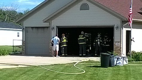 West Fargo Firefighters put out garage fire West Fargo Firefighters put out garage fire
