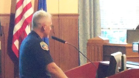 Chief Jeff Hadley addresses the Commission Chief Jeff Hadley addresses the Commission