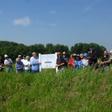 Members and friends of the Great Lakes Conservancy help dedicate their latest nature preserve in Two Rivers. Members and friends of the Great Lakes Conservancy help dedicate their latest nature preserve in Two Rivers.
