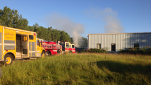 Hobart fire scene. Photo courtesy of WLUK Hobart fire scene. Photo courtesy of WLUK