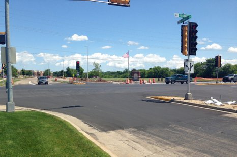 Kimberly construction zone. Photo courtesy of WLUK. Kimberly construction zone. Photo courtesy of WLUK.