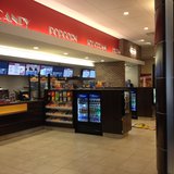 A view of the renovated concessions areas in Sheboygan Marcus Theater. A view of the renovated concessions areas in Sheboygan Marcus Theater.