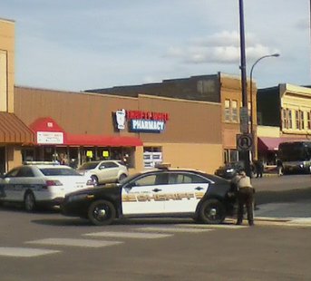 Wilkin Co. deputy at Thrifty White Drug
(Gary Rogers, KFGO News) Wilkin Co. deputy at Thrifty White Drug
(Gary Rogers, KFGO News)