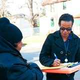 An Advocate Working in the Field for Community Advocates in Milwaukee. (Photo from: Communityadvocates.net). An Advocate Working in the Field for Community Advocates in Milwaukee. (Photo from: Communityadvocates.net).