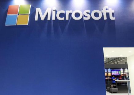 A employee stands in the Microsoft booth during the 2014 Computex exhibition at the TWTC Nangang exhibition hall in Taipei June 3, 2014.
CREDIT: REUTERS/PICHI CHUANG A employee stands in the Microsoft booth during the 2014 Computex exhibition at the TWTC Nangang exhibition hall in Taipei June 3, 2014.
CREDIT: REUTERS/PICHI CHUANG