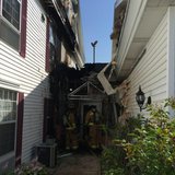 Firefighters put out a fire at the Comfort Inn hotel in Fond du Lac, July 18, 2014. (Photo from: Fond du Lac Fire Department). Firefighters put out a fire at the Comfort Inn hotel in Fond du Lac, July 18, 2014. (Photo from: Fond du Lac Fire Department).