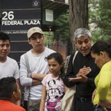 Father Fabian Arias, (2nd R) an advocate with the New Sanctuary Coalition of New York City, an immigration advocacy group, speaks with immigrants following their immigration hearings at the U.S. Federal Building in New York, in this July 10, 2014 file photo. REUTERS/Brendan McDermid Father Fabian Arias, (2nd R) an advocate with the New Sanctuary Coalition of New York City, an immigration advocacy group, speaks with immigrants following their immigration hearings at the U.S. Federal Building in New York, in this July 10, 2014 file photo. REUTERS/Brendan McDermid