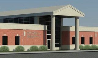 Artists rendering of the finished Marshall Regional Law Enforcement Center. Artists rendering of the finished Marshall Regional Law Enforcement Center.