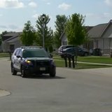 A Fond du Lac Police squad car searches for a naked intruder on July 23, 2014. (Photo from: FOX 11/YouTube). A Fond du Lac Police squad car searches for a naked intruder on July 23, 2014. (Photo from: FOX 11/YouTube).