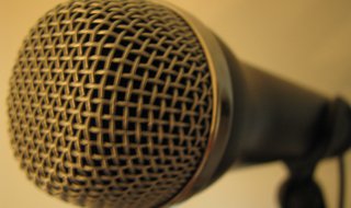 A microphone. A microphone.
