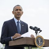 U.S. President Barack Obama speaks to reporters about new sanctions imposed on Russia as he departs the White House in Washington on July 29, 2014. CREDIT: REUTERS/JOSHUA ROBERTS U.S. President Barack Obama speaks to reporters about new sanctions imposed on Russia as he departs the White House in Washington on July 29, 2014. CREDIT: REUTERS/JOSHUA ROBERTS