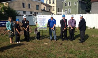 Representative of Habitat for Humanity-Lakeside, U.S. Bank, and the City of Sheboygan break ground for a new home on the 1000 block of Erie Avenue for the Chang family (pictured second and fourth from left). Representative of Habitat for Humanity-Lakeside, U.S. Bank, and the City of Sheboygan break ground for a new home on the 1000 block of Erie Avenue for the Chang family (pictured second and fourth from left).