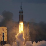 The Delta IV Heavy rocket with the Orion spacecraft lifts off from the Cape Canaveral Air Force Station in Cape Canaveral, Florida December 5, 2014. CREDIT: REUTERS/SCOTT AUDETTE