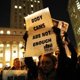 Protesters gather in Foley Square in lower Manhattan in New York City demanding justice for the death of Eric Garner December 4, 2014. CREDIT: REUTERS/SHANNON STAPLETON