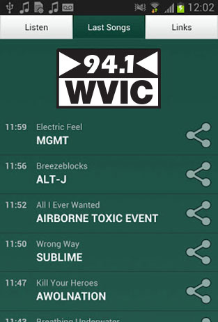 Android Playlist Screenshot