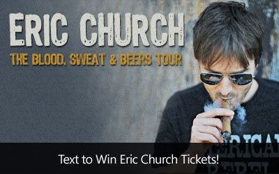 Eric Church Blood, Sweat and Beers Tour