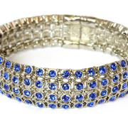 Blue gemstone bracelet