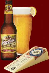 Leinie's Honey Weiss and SarVecchio Parmesan