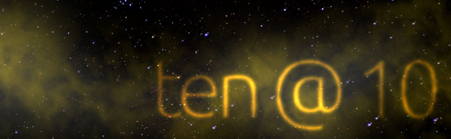 Ten @ 10 header
