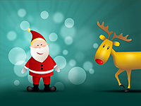 Santa and Reindeer