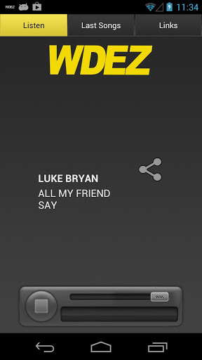 Android Playlist Screenshot