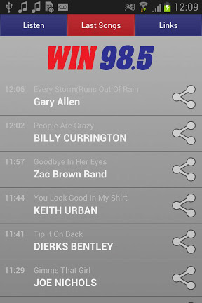 Android Playlist Screenshot