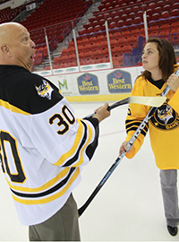 Y100 Celebrities Bear and Charli