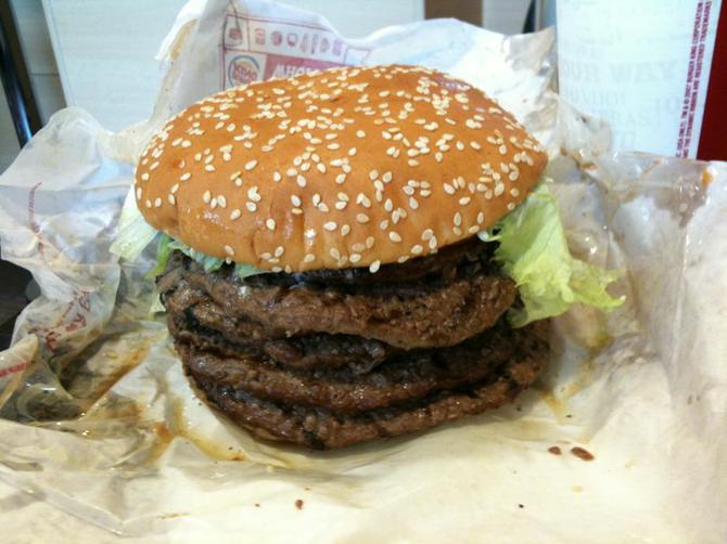 Image of huge hamburger