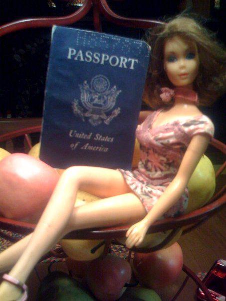 this is barbie just getting ready to go to the