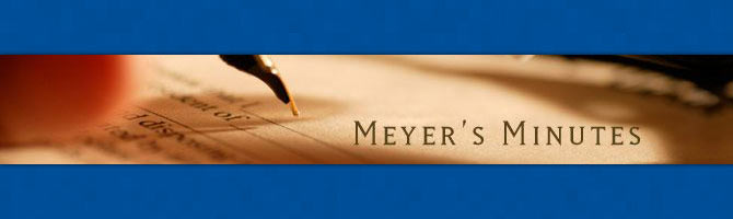 Meyer's Minutes