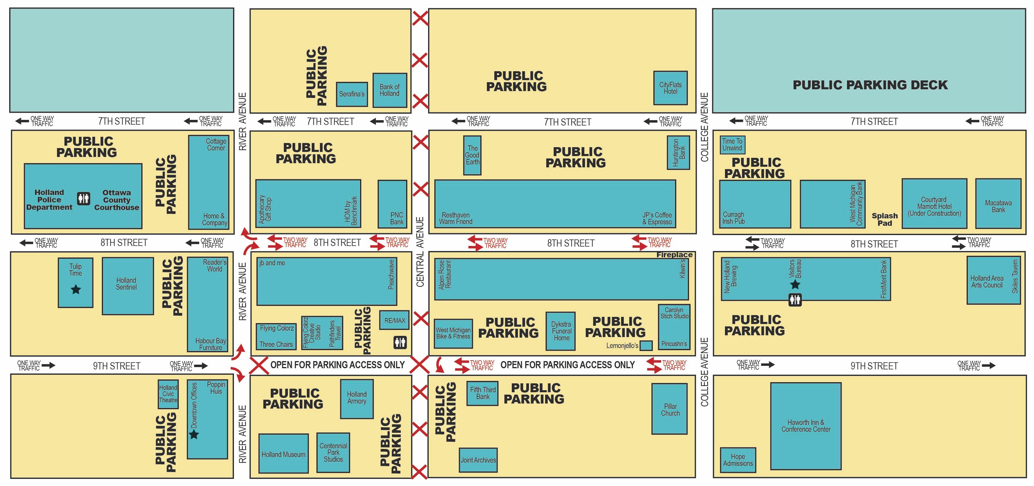 Map Of Downtown Holland Mi Local News From Whtc.com