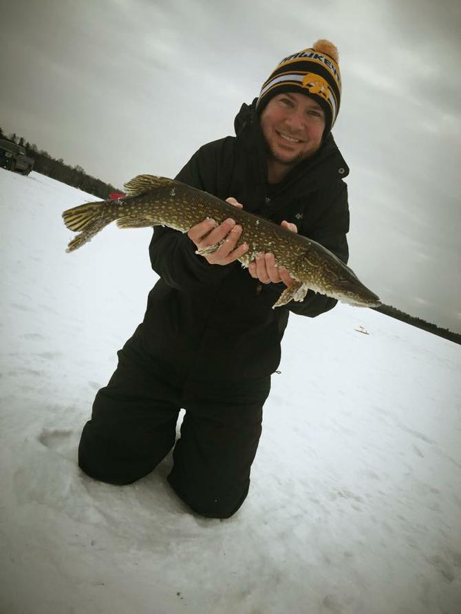 i went ice fishing for the first time and caught 2 fish!